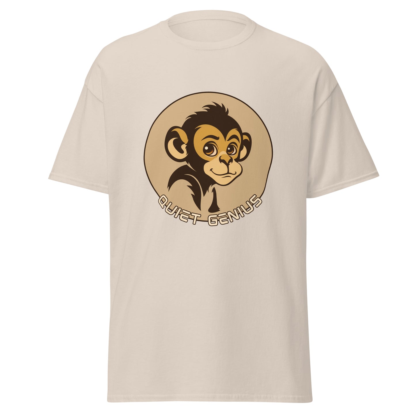 Quiet genius monkey Unisex classic tee