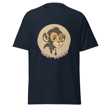 Quiet genius monkey Unisex classic tee