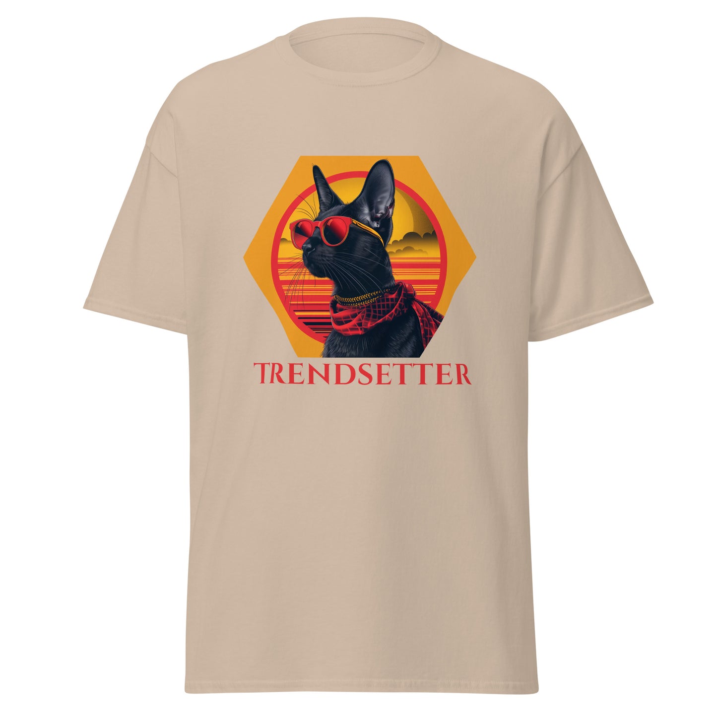 Trendsetter black cat celebrity Unisex classic tee