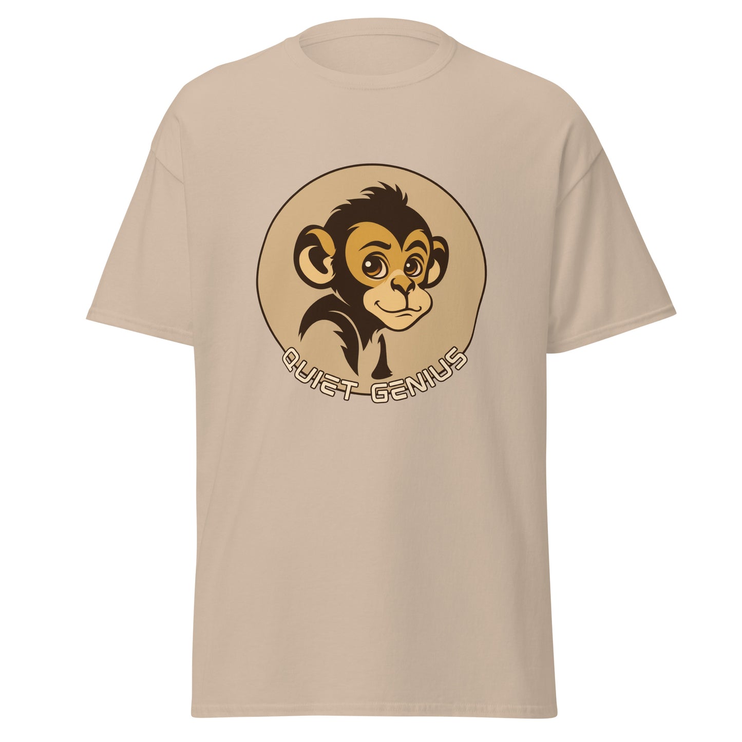 Quiet genius monkey Unisex classic tee