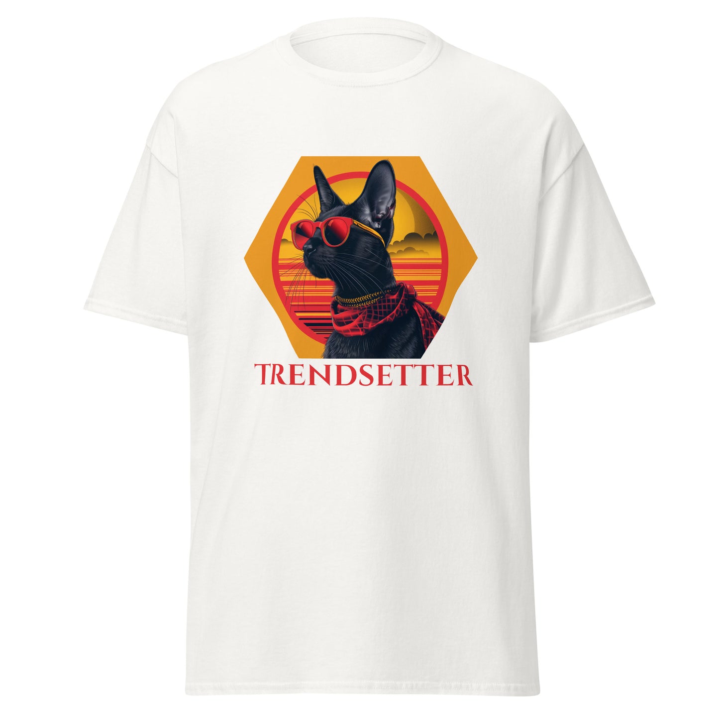 Trendsetter black cat celebrity Unisex classic tee