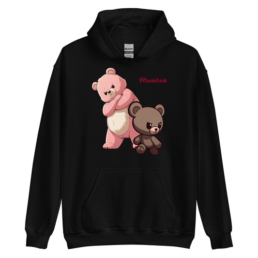 Ours en peluche sérieux signé Sweat à capuche unisexe