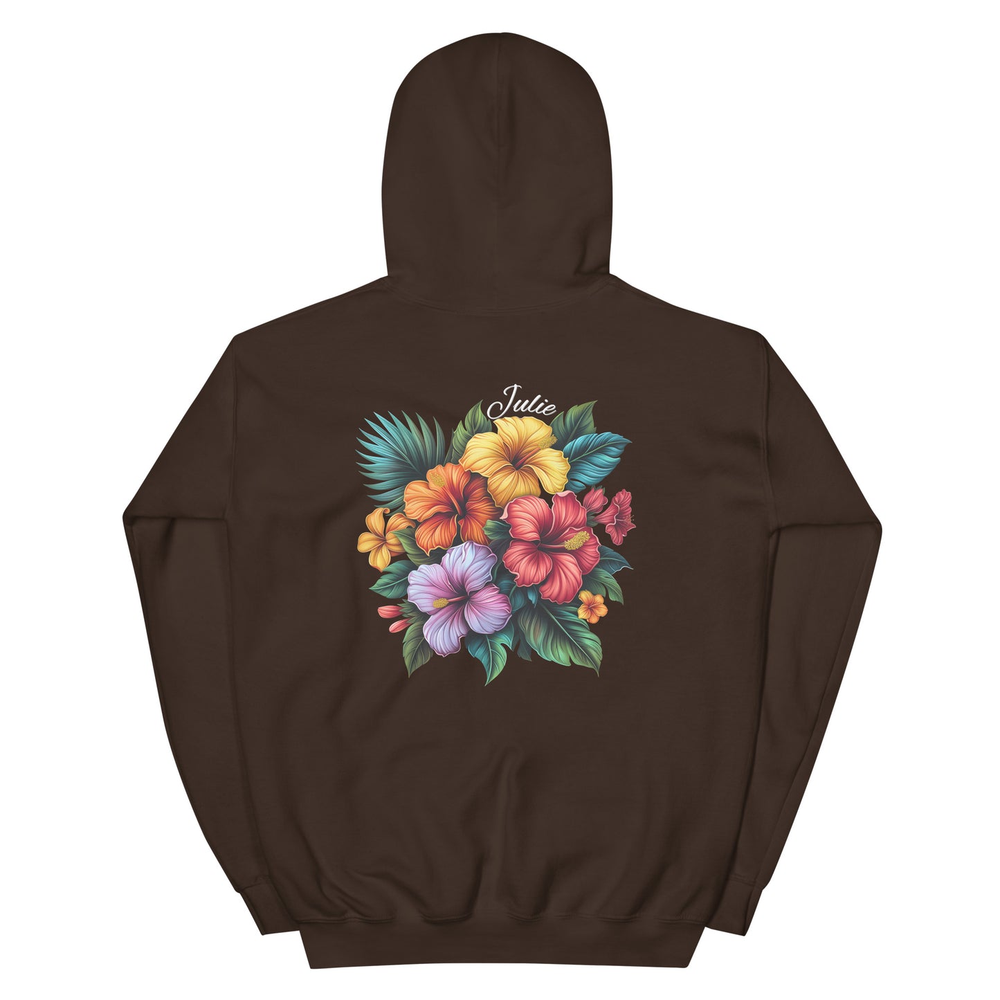 Julie love tropical flowers Unisex Hoodie