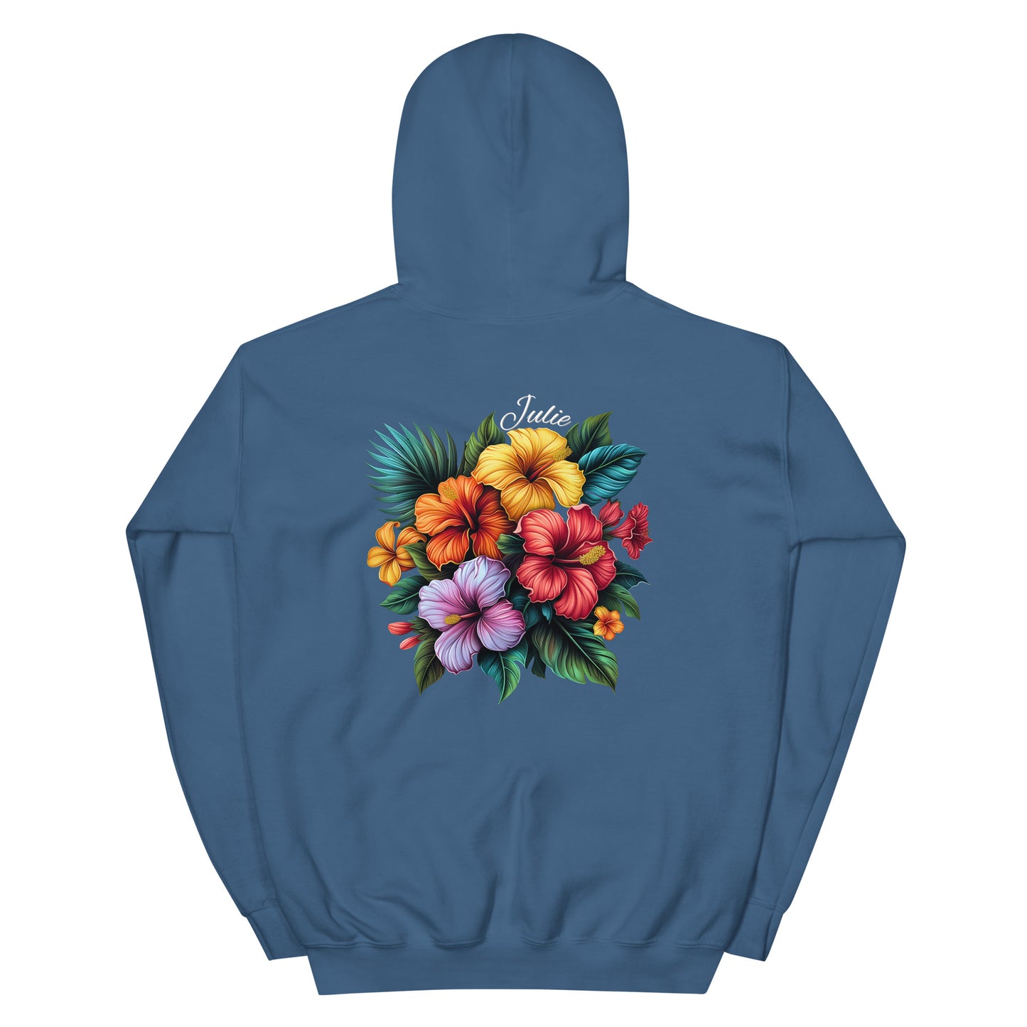 Julie love tropical flowers Unisex Hoodie