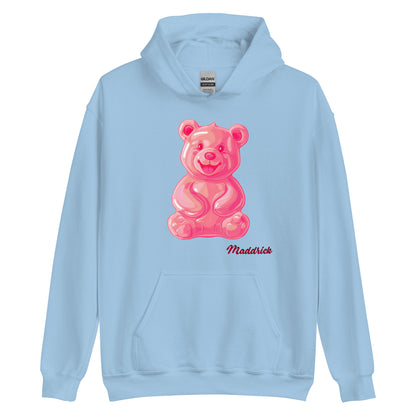 Jujubes et Chocolats Ours gommeux rose Sweat à capuche unisexe