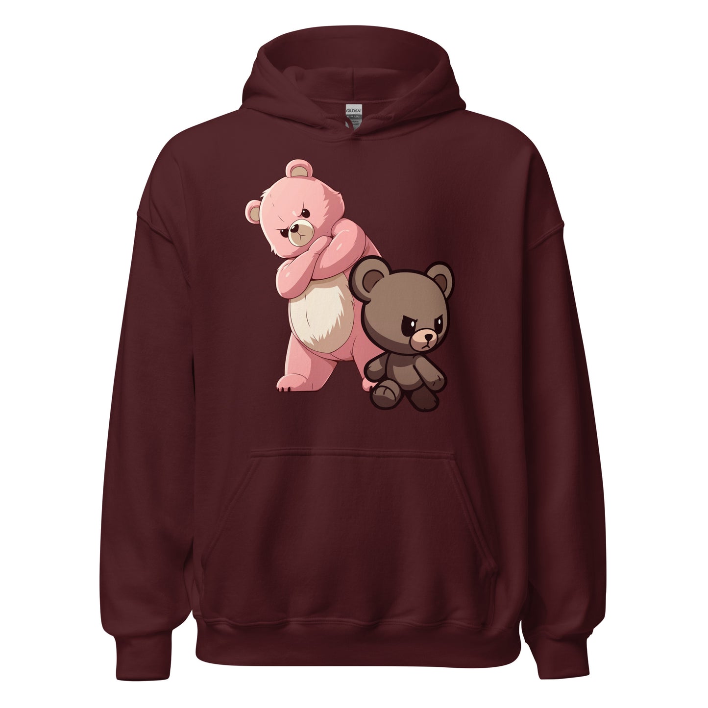 Ours en peluche sérieux Sweat à capuche unisexe