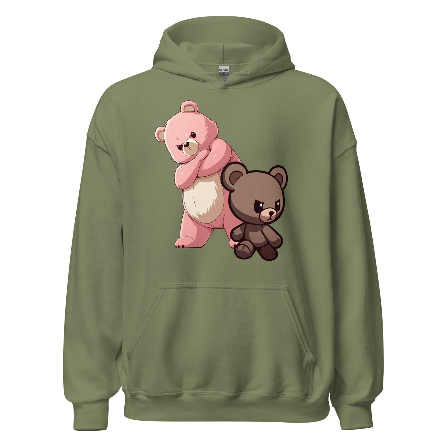 Ours en peluche sérieux Sweat à capuche unisexe