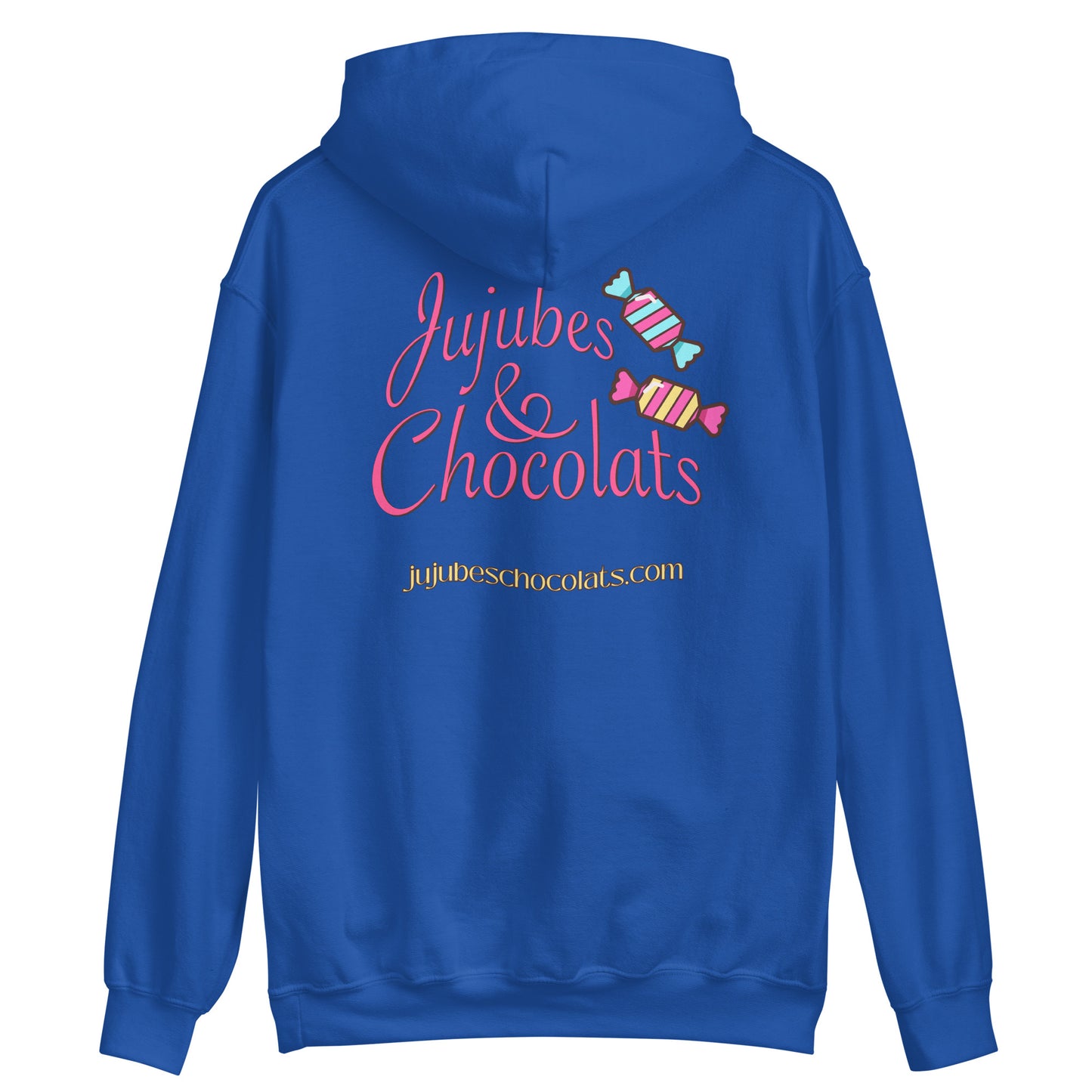 Jujubes et Chocolats Ours gommeux rose Sweat à capuche unisexe