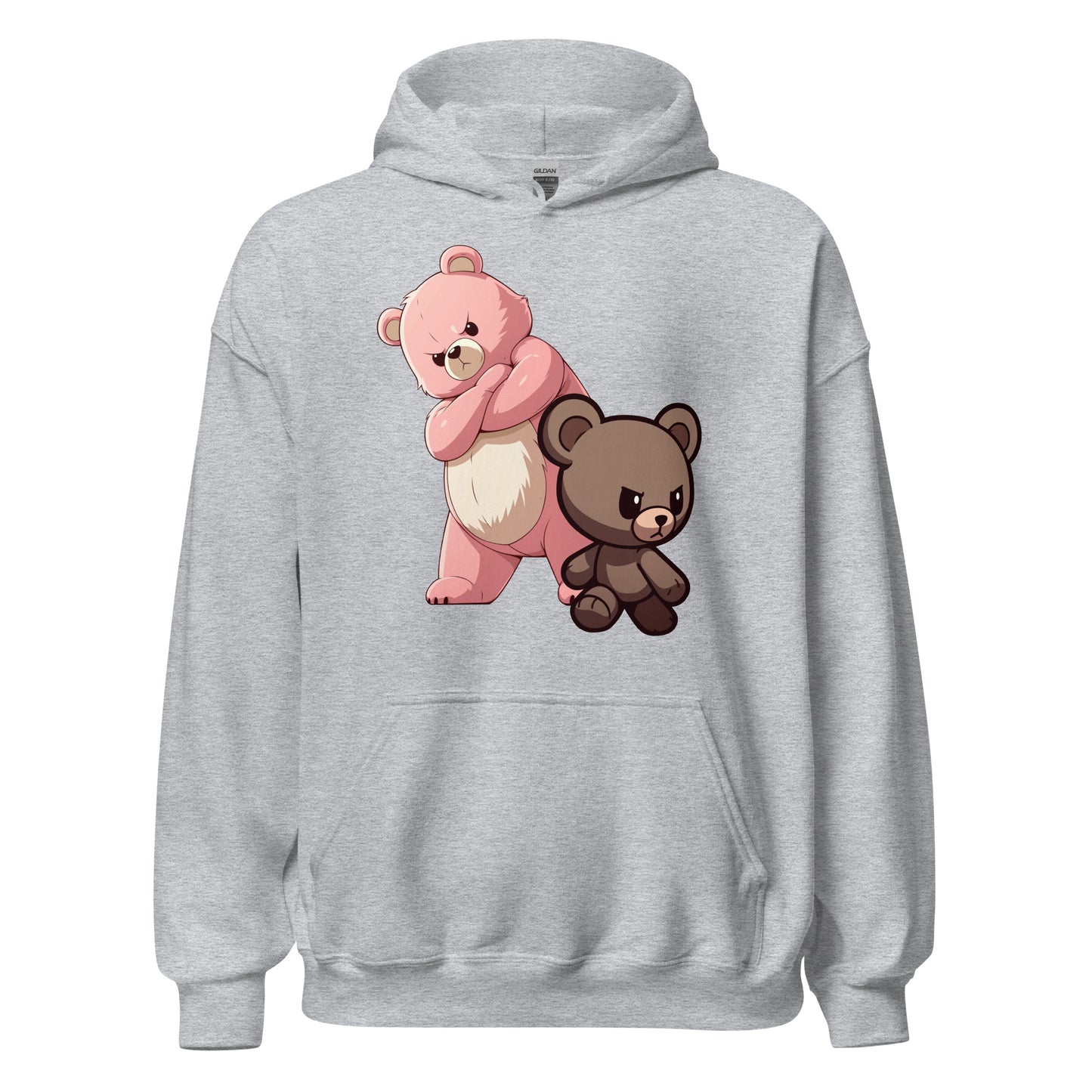 Ours en peluche sérieux Sweat à capuche unisexe