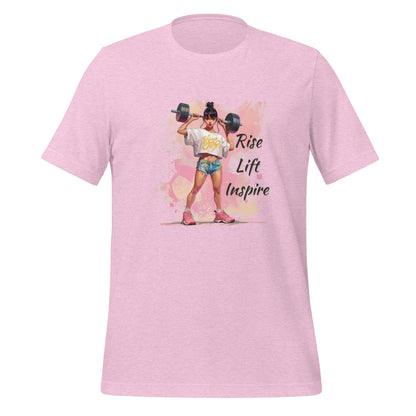 Rise Lift Inspire(anglais) Debout T-shirt unisexe