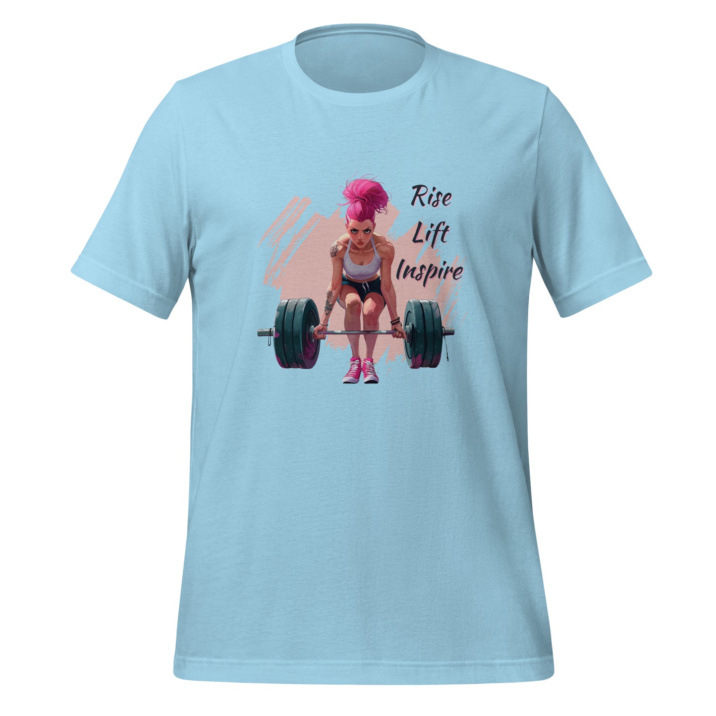 Rise Lift Inspire(anglais) T-shirt unisexe