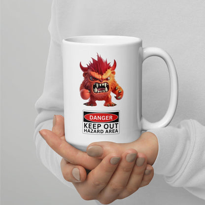 Danger, Keep out - White glossy mug - Maddrick