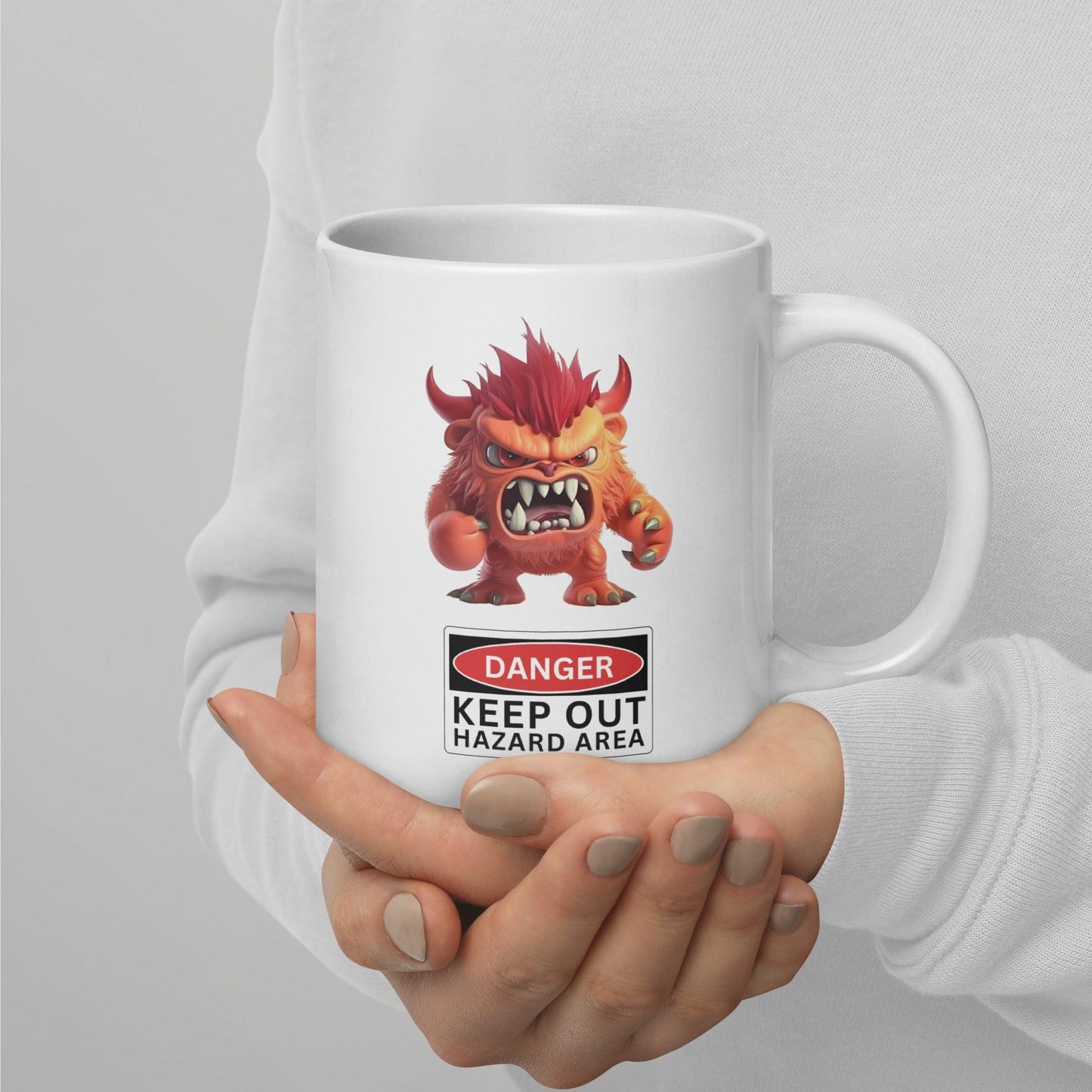 Danger, Keep out - White glossy mug - Maddrick