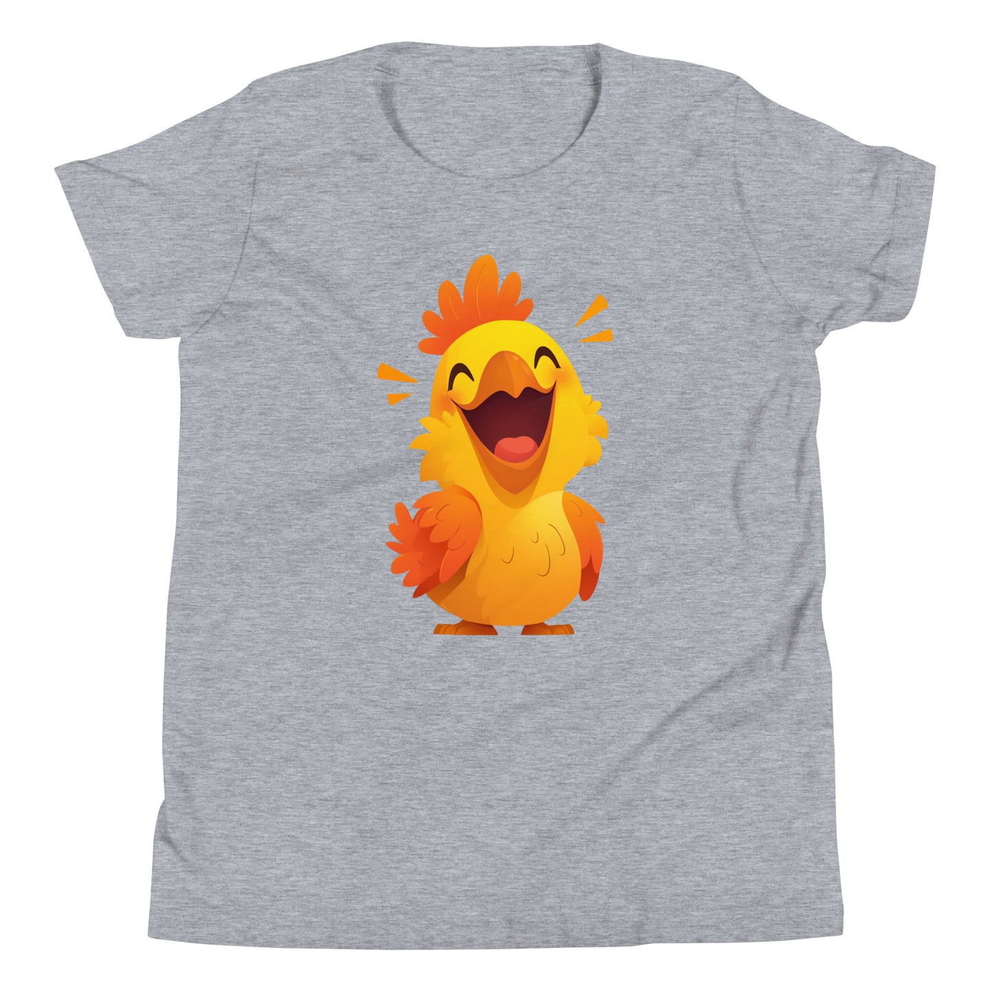 Happy yellow rooster Youth Short Sleeve T-Shirt