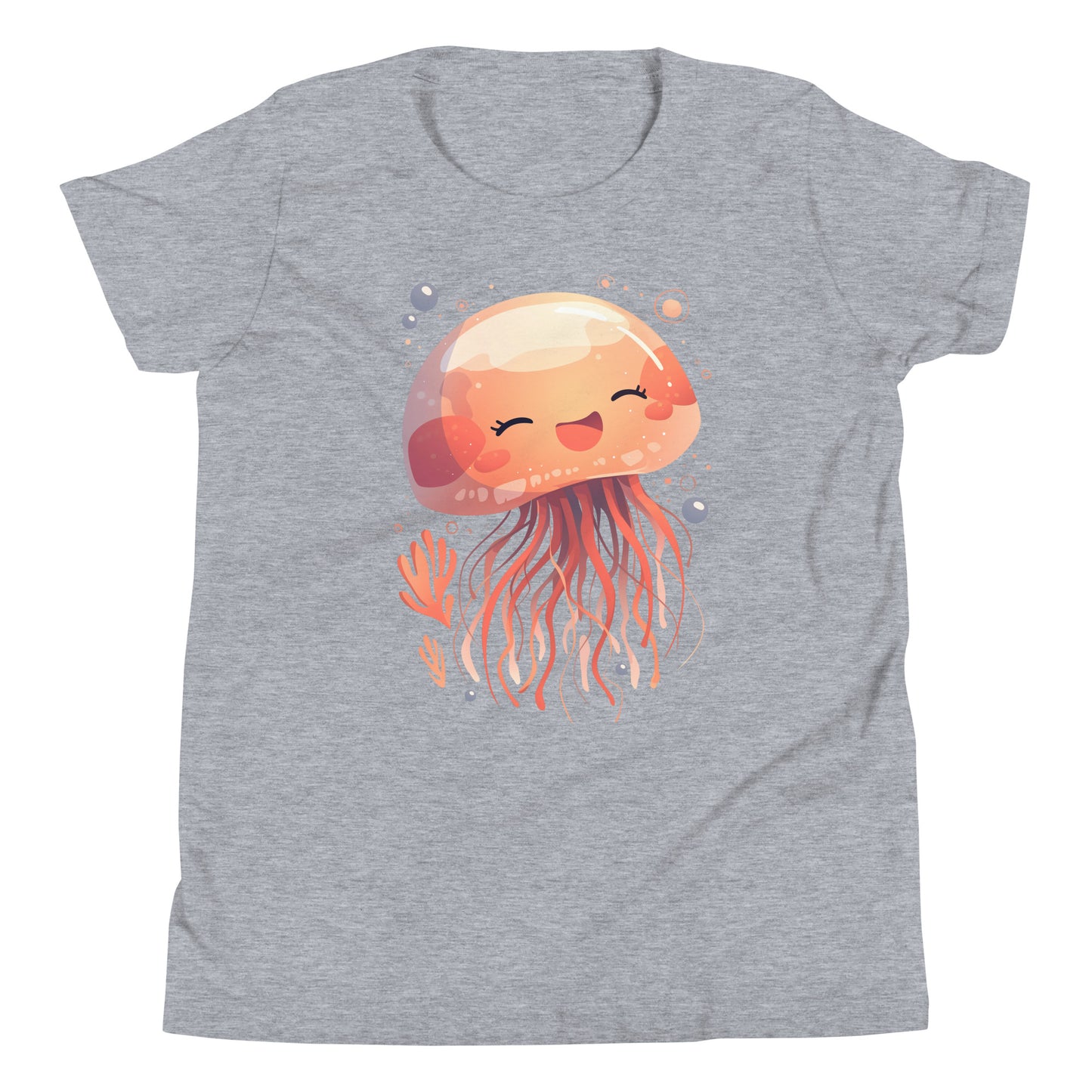 Smiling jellyfish kawaii Youth Short Sleeve T-Shirt