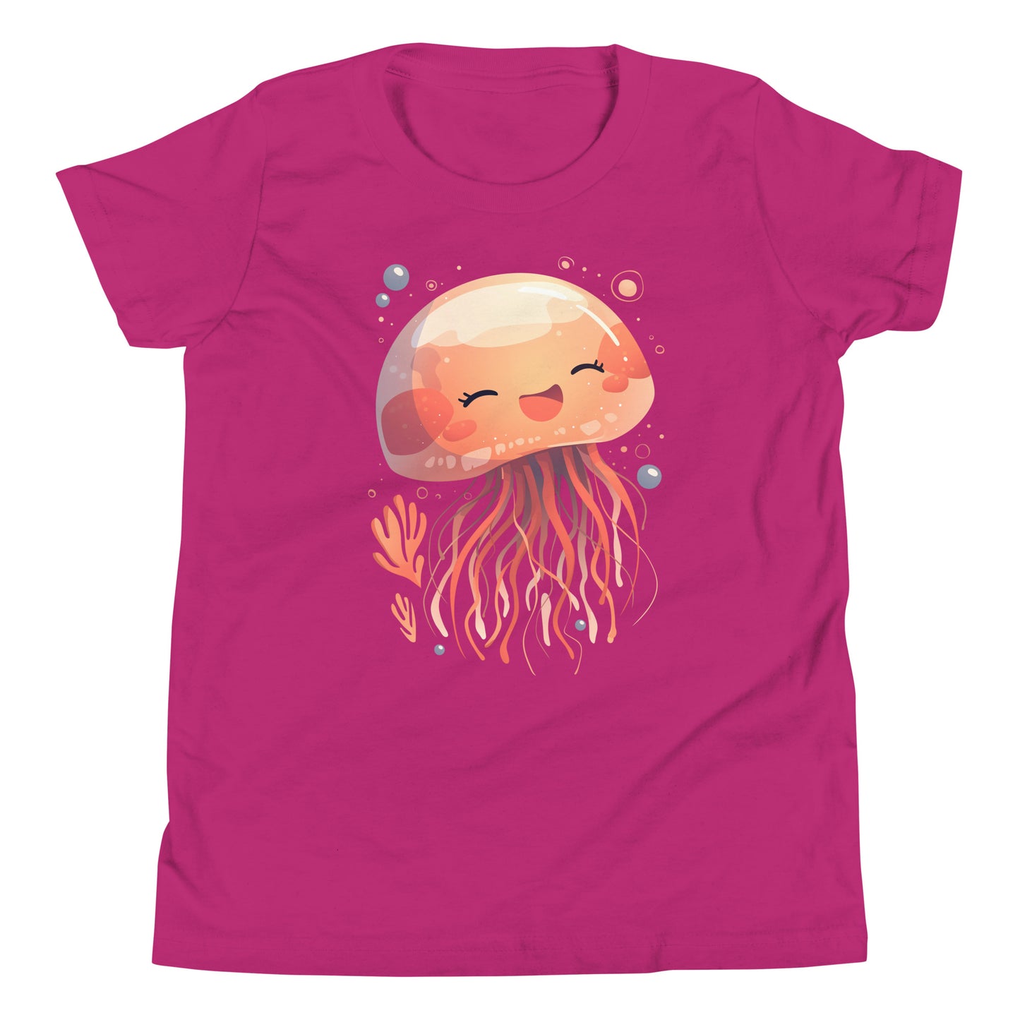 Smiling jellyfish kawaii Youth Short Sleeve T-Shirt