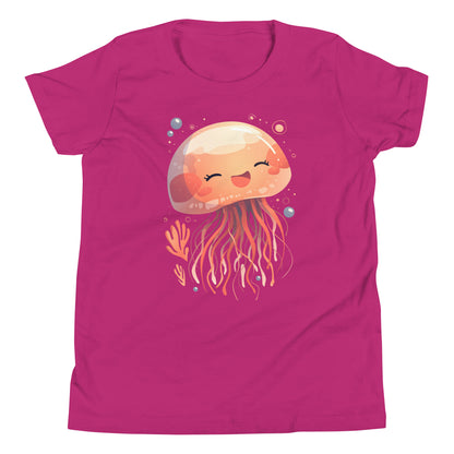 Smiling jellyfish kawaii Youth Short Sleeve T-Shirt