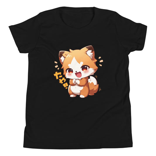 T-shirt à manches courtes pour jeunes mignon petit renard