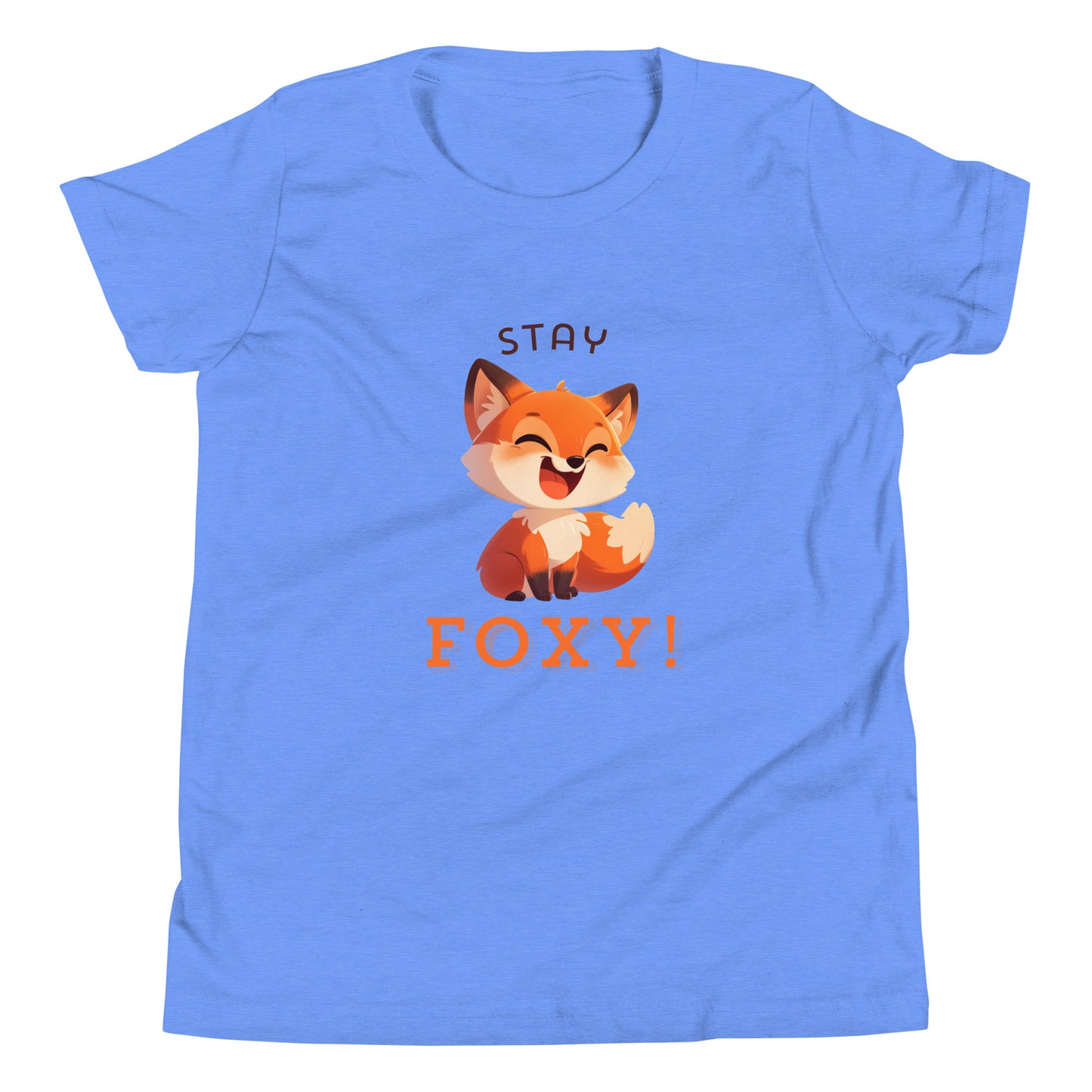 Stay Foxy dessin animé renard roux T-Shirt à manches courtes pour jeunes