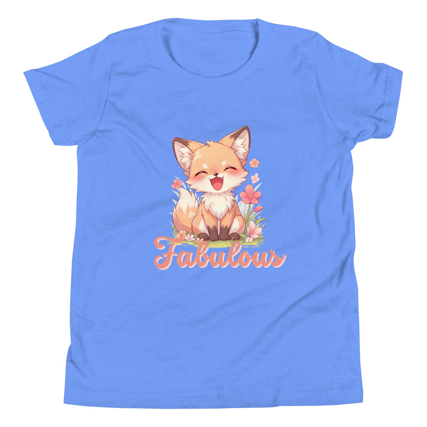 Fabulous cute fox smiling Youth Short Sleeve T-Shirt