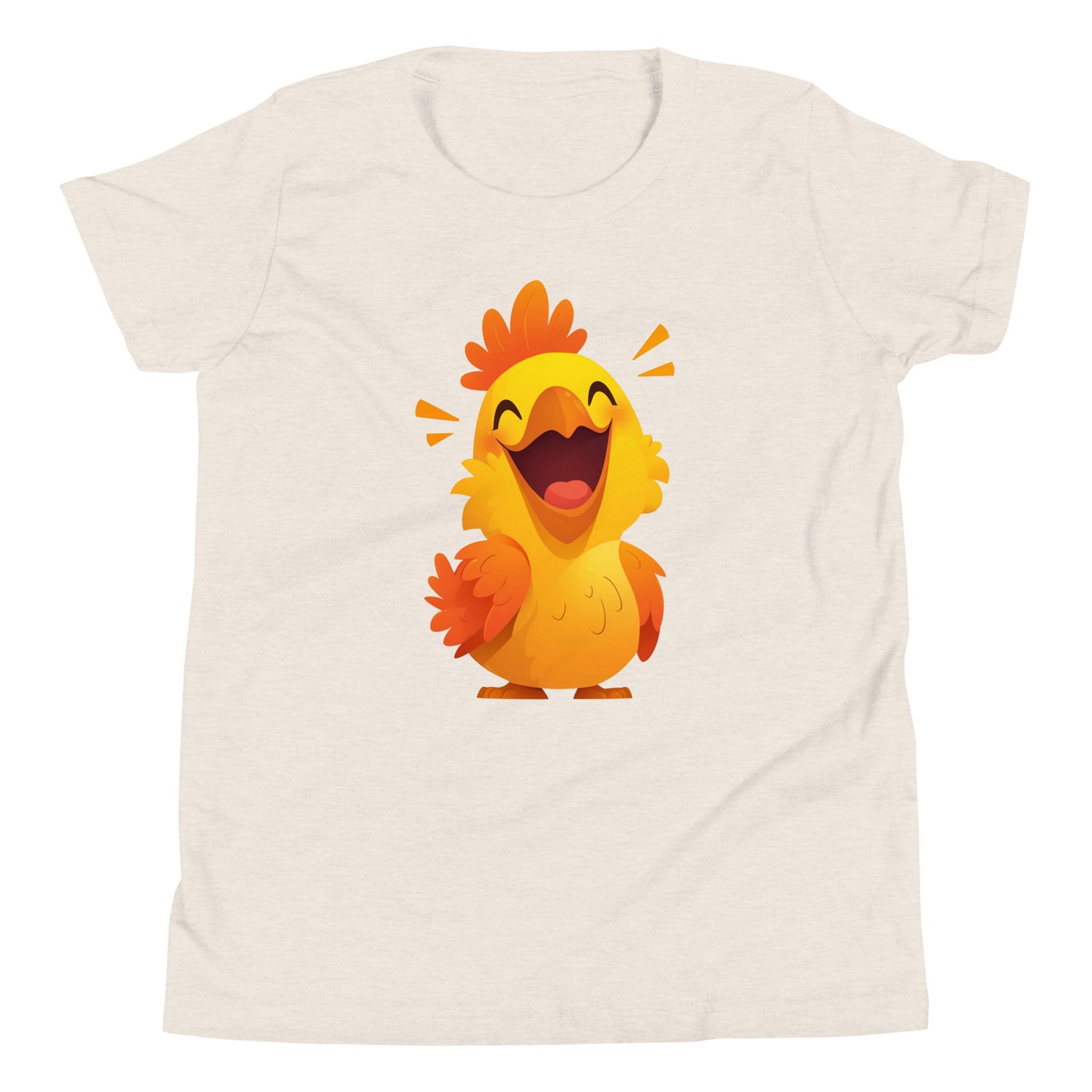 Happy yellow rooster Youth Short Sleeve T-Shirt