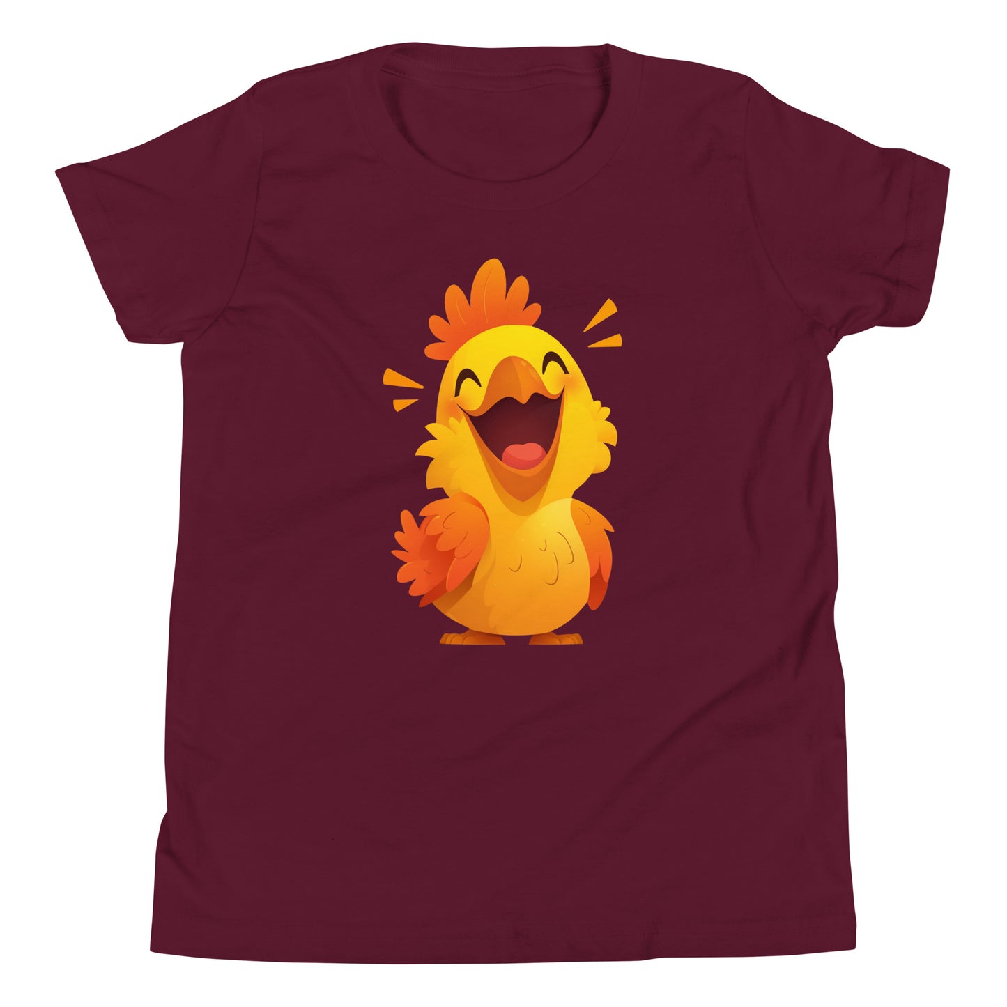 Happy yellow rooster Youth Short Sleeve T-Shirt